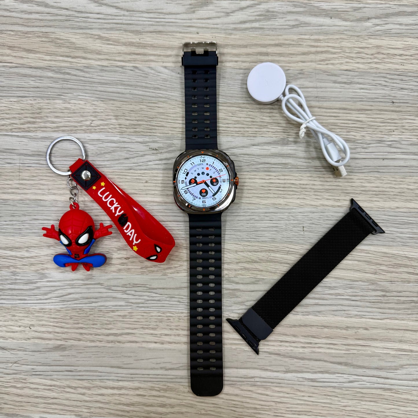 Sam Ultra Watch | Metal Strap | Keychain (6 Months Warranty)