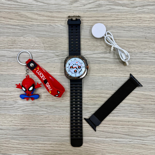 Sam Ultra Watch | Metal Strap | Keychain (6 Months Warranty)