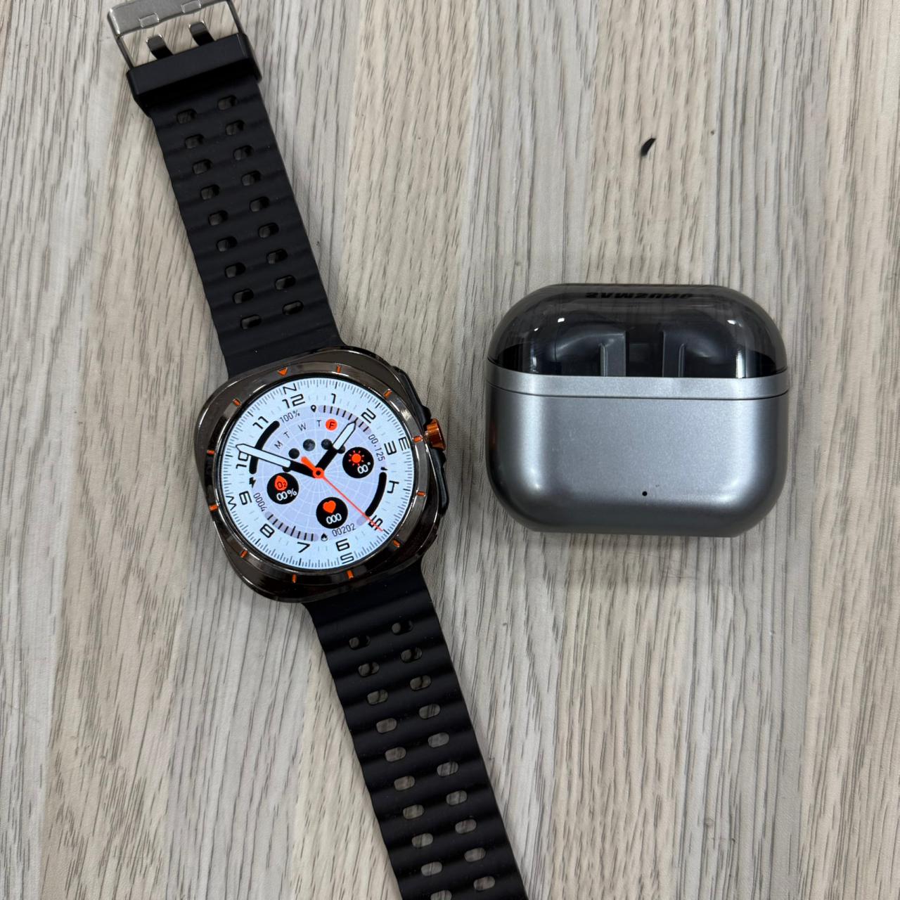 Sam Ultra Smart Watch + Buds 3 Pro + Metal Strap + Keychain | (6 months warranty)