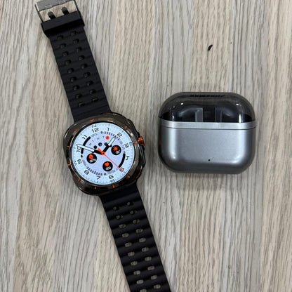 Sam Ultra Smart Watch + Buds 3 Pro + Metal Strap + Keychain | (6 months warranty)