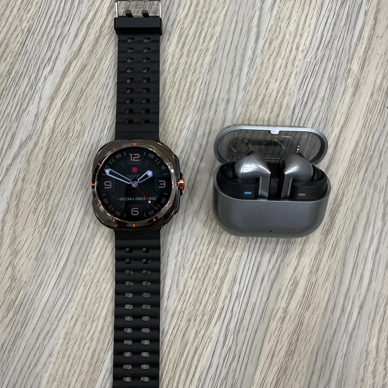 Sam Ultra Smart Watch + Buds 3 Pro + Metal Strap + Keychain | (6 months warranty)